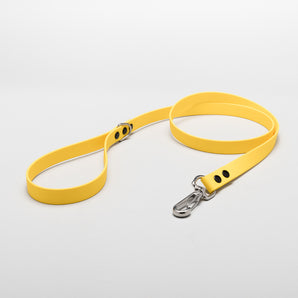 pozva biothane dog leash yellow